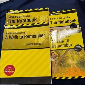 Nicholas Spark Teacher Guides And Cliff Notes For The Notebook/Walk To Remember